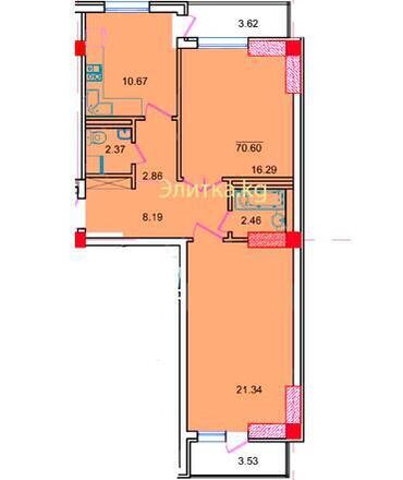 �������������������� ������������: 2 комнаты, 70 м², Индивидуалка, 2 этаж, Евроремонт