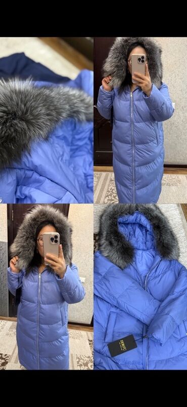 куртка безрукавка женская: Пуховик, Узун модель, Кытай, Капюшону бар, 2XL (EU 44), 3XL (EU 46)