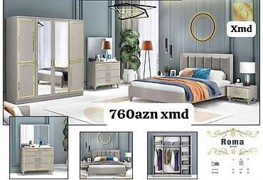 Roma yataq otağı dəsti – “Nehir” seriyası Dəst tərkibi və ölçülər: -