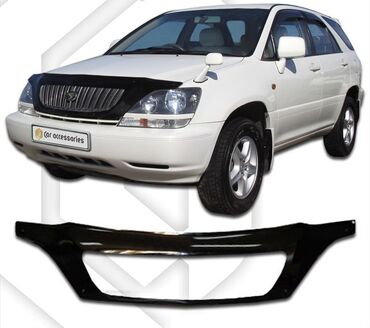 Ветровики и мухобойки: Дефлектор капота Toyota Harrier Автомобиль: Toyota Harrier Кузов