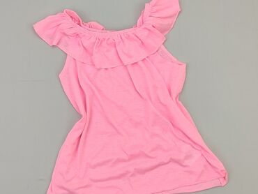 biała sukienka letnia mini: T-shirt, H&M, 10 years, 134-140 cm, condition - Very good