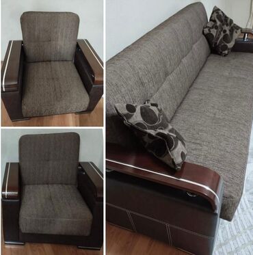 деталировка мебели: İşlənmiş, Divan, 2 kreslo, Bazalı, Açılan