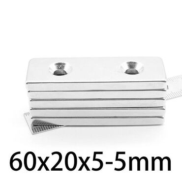Зарядные устройства: 60x20x5-5мм N35 прочные для простыней редкоземельный магнит 2