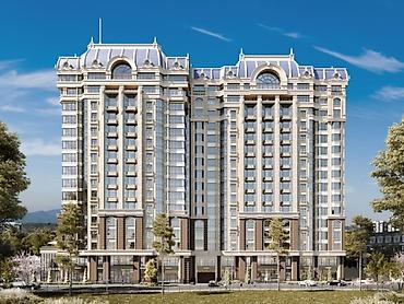 капстрой: 3 комнаты, 137 м², Ак-Кеме Элитка, 8 этаж, ПСО (под самоотделку) — 4