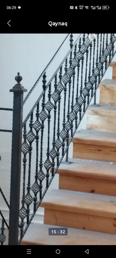 Digər metal məhsullar: Dəmir barmaqlıq və məhəccər hazırlama xidməti - Pəncərə üçün klassik — 4