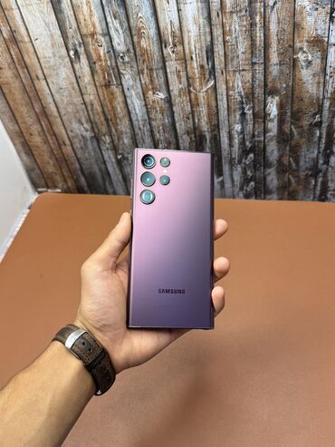 оперативная память leven: Samsung Galaxy S22 Ultra, Б/у, 512 ГБ, цвет - Фиолетовый, В рассрочку, 1 SIM, eSIM