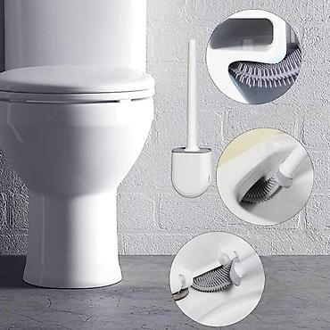 Ostali proizvodi za kuću: Silikonska WC četka sa zidnim držačem - Materijal glave: meki TPR — 10