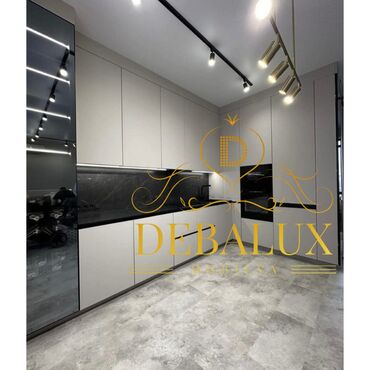 Sifarişlə mətbəx mebeli: Sifarişlə mətbəx dəsti, Özü çəkən petlələr, Sadə laminat, Kredit yoxdur, Rayonlara çatdırılma, Pulsuz çatdırılma — 4