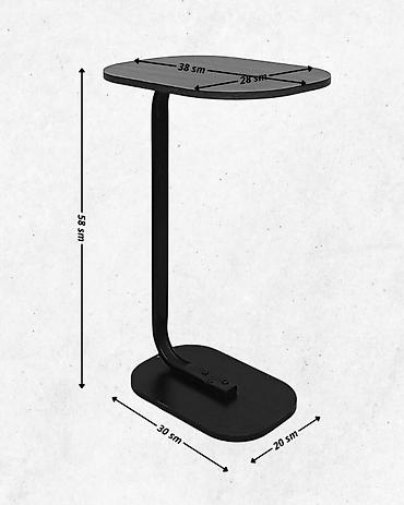mebelman: Jurnal masası, Yeni, Açılmayan, MDF, Dördbucaq masa — 8