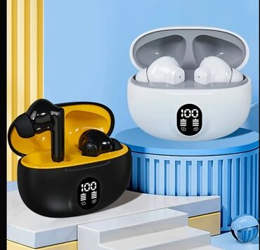 Qulaqcıqlar: Yeni Simsiz (Bluetooth) Qulaqcıqlar, AIR MUSIC, rəng - Qara