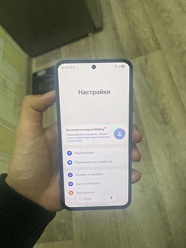 lg g6: Samsung Galaxy A55 5G, Б/у, 256 ГБ, цвет - Синий, 2 SIM, eSIM, 1 SIM — 2