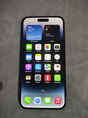 Apple iPhone: IPhone 14 Pro Max, 128 GB, Deep Purple, Simsiz şarj, Face ID
