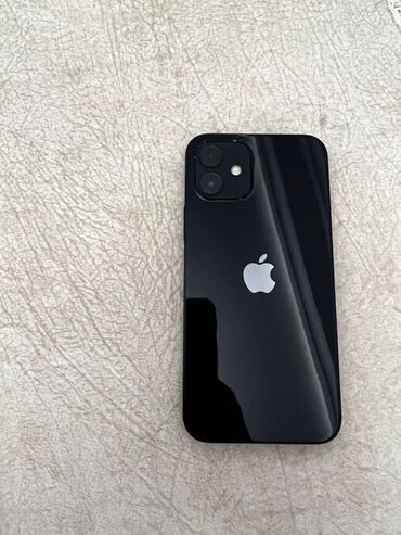 Apple iPhone: IPhone 12, 64 GB, Qara, Barmaq izi, Simsiz şarj, Face ID