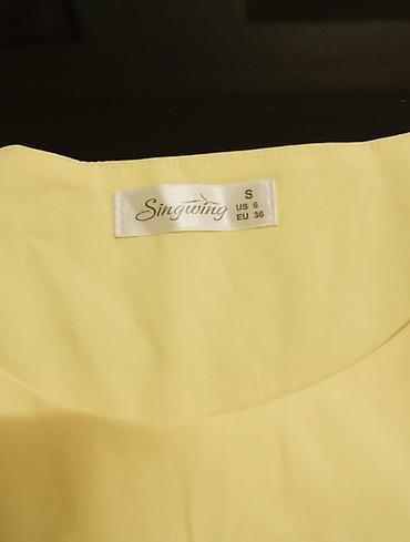 cins: Qadın bluzası – Singwing brendi - Rəng: açıq sarı - Ölçü: S (US 6, EU — 3