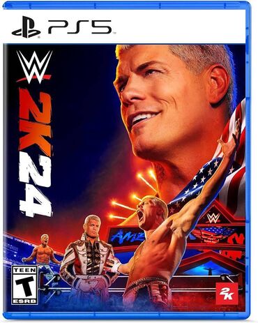 PS4 (Sony PlayStation 4): Оригинальный диск !!! WWE 2K24 (PS5) ПРОЯВИТЕ СЕБЯ В MyRISE -