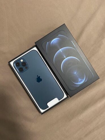 Apple iPhone: IPhone 12 Pro Max, 256 GB, Blue Titanium, Zəmanət, Face ID