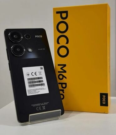 xiaomi poco f1 qiymeti: Poco M6 Pro, 512 GB, rəng - Qara, Simsiz şarj, Barmaq izi, Sənədlərlə