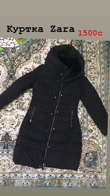 Куртки: Женская куртка M (EU 38), цвет - Черный, Zara