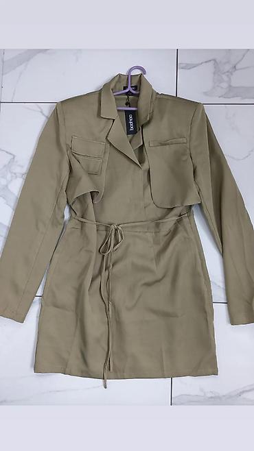 upaci: Mini haljina-sako u maslinasto zelenoj/khaki boji - Kroj: mini — 2
