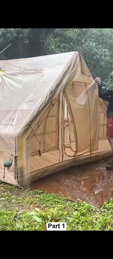 Палатки: Şişmə karkaslı, tam suya davamlı kamp çadırı - Növ: şişmə dirəkli — 9