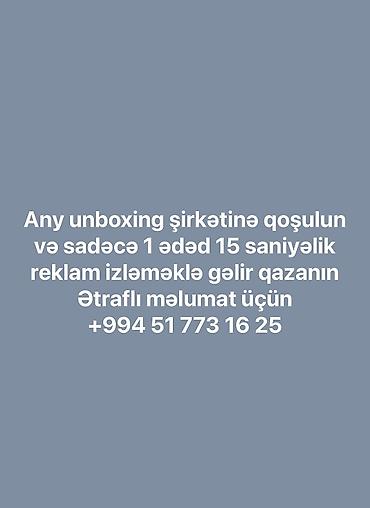 yeni il ucun hediyye: Rəsmi şirkətimizə qoşulun 
Əlaqə üçün vhatchapp 051 773 16 25 — 1
