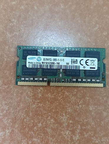 ram ddr3 8gb notebook: DDR 3 8Gb noutbuk ramı - Model: Samsung M471B1G73DB0-YK0 - Tutum: 8 — 2