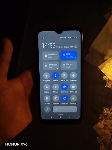 azərbaycanda su şirkətləri: Redmi Note, 64 GB, rəng - Göy, Barmaq izi — 1
