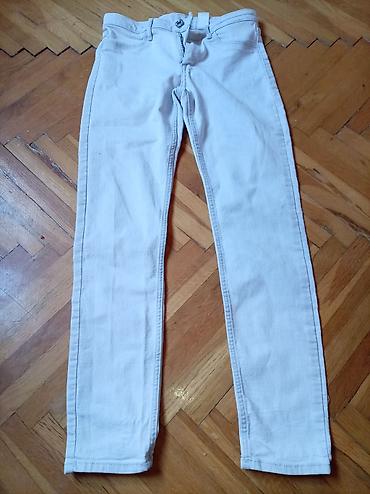 frizura za decake: Bele uske farmerke za decu - Model: slim/skinny kroj sa ravnim — 2