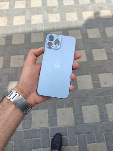 telefon barter: IPhone 13 Pro Max, 128 GB, Blue Titanium, Face ID