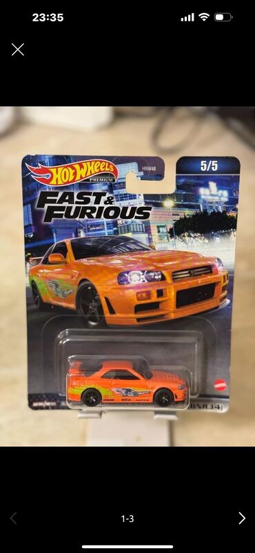 Oyuncaqlar: Hot wheels GTR-32 Furious setinden Premium Model Qutu açılmayib