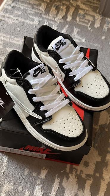 джордан обувь: Кроссовки Nike Air Jordan 1 Low (детские) - Цвет: чёрно‑белый — 3