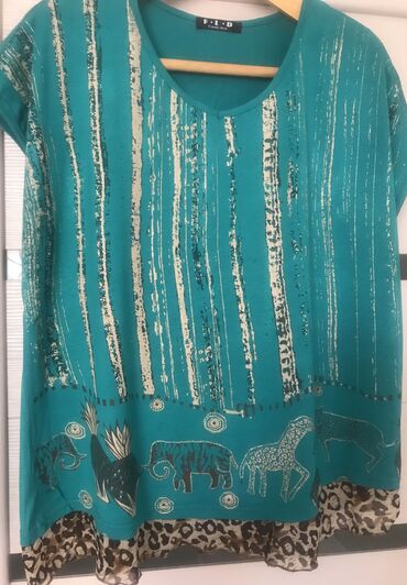 Футболки: Футболка, Классическая модель, Турция, Трикотаж, Б/у, XL (EU 42), 2XL (EU 44)