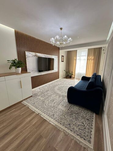 продажа квартир трёх комнатную аламидин 1: 2 комнаты, 78 м², Элитка, 6 этаж, Дизайнерский ремонт