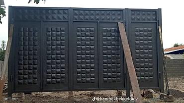 качели капля: Металлические уличные ворота (ковка/сварка), современные модели — 4