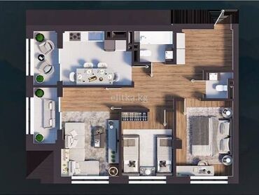 Продажа квартир: 3 комнаты, 86 м², Элитка, 14 этаж, Косметический ремонт