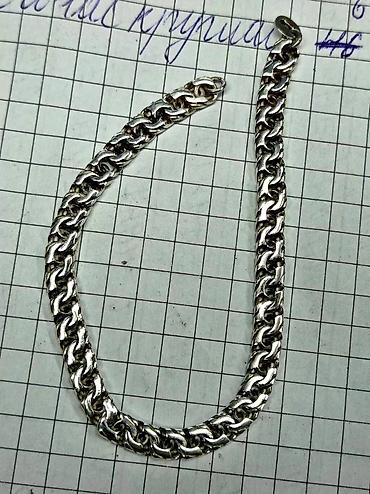 Серебряные цепочки: Серебряный комплект Питон 940 проба Серебряные Цепи и Браслеты — 37