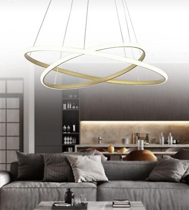tavan dizaynlari: Led Çılçıraq, 2 lampa, Metal — 2