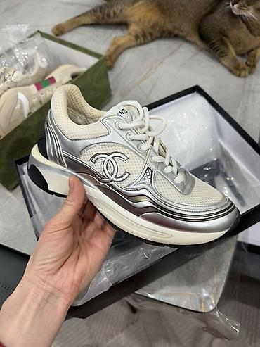 9500: Кроссовки, 36, Chanel, Новый, цвет - Белый, Самовывоз — 1