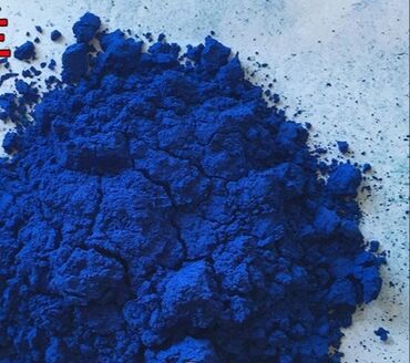 предметы искусства: Синий пигмент. кобальт Так как оксид кобальта и силикат кобальта