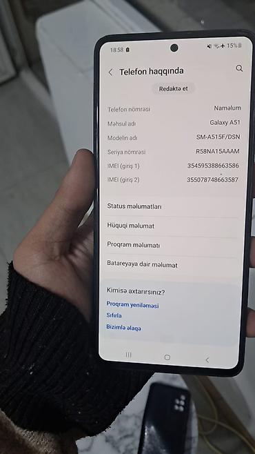 a51 kabrolari: Samsung Galaxy A51, rəng - Qara, İki sim kartlı — 5