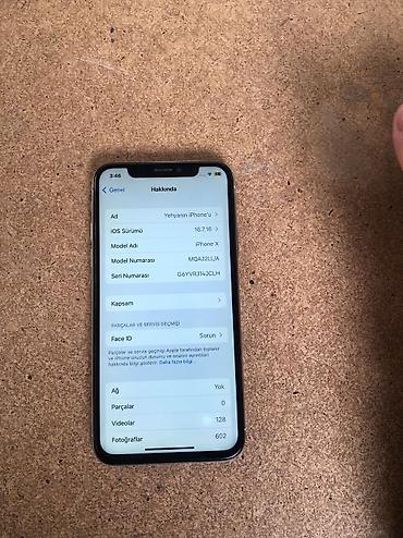 17 iphone: IPhone X, 64 GB, Ağ, Qırıq — 5