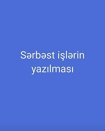 it səkilləri: Xidmət: Sərbəst işlərin yazılması Təklif olunan xidmətlər: - Məqalə — 1