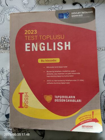 İngilis dili Testlər 11-ci sinif, DİM, 1-ci hissə, 2024 il