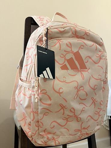 leopard 7: Рюкзак Adidas original из США🇺🇸 Черный Classic Backpack 🖤 Розовый — 4