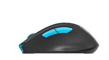 Kompjuterski miševi: Bežični optički miš T-STYLE (crno-plavi) - Ergonomski dizajn sa — 3