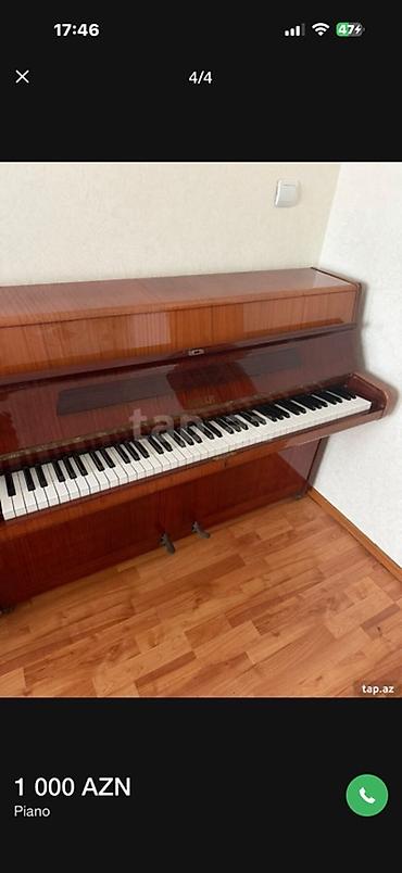 Upright pianino – GEYER markası - Korpus: parlaq cilalı ağac finişi