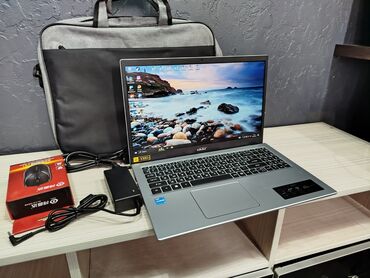 стильный ноутбук: Ноутбук, Acer, 12 ГБ ОЗУ, Intel Core i3, 15.6 ", Новый, Для работы, учебы, память SSD
