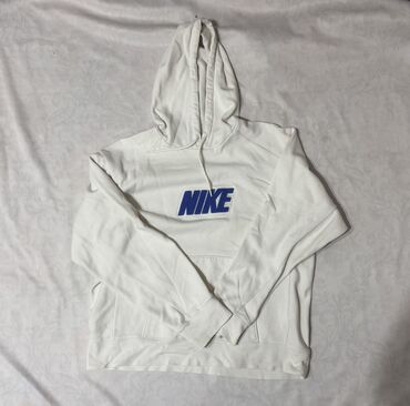 böyük bədən kişi geyimləri: Svitşot, Nike, 2XL (EU 44), rəng - Ağ