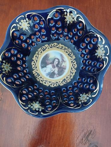 original cobalt: Çexiya istehsalı Haacl Cizek markalı əl işi incə porcelan — 3