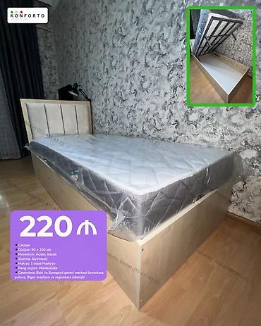 Çarpayı – açılan, bazalı model - Ölçü: 90 x 200 sm - Mexanizm
